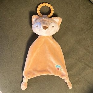BUNDLE DOUGLAS BABY FOX PLUSH MINI LOVEY SECURITY BLANKET TEETHER TOY